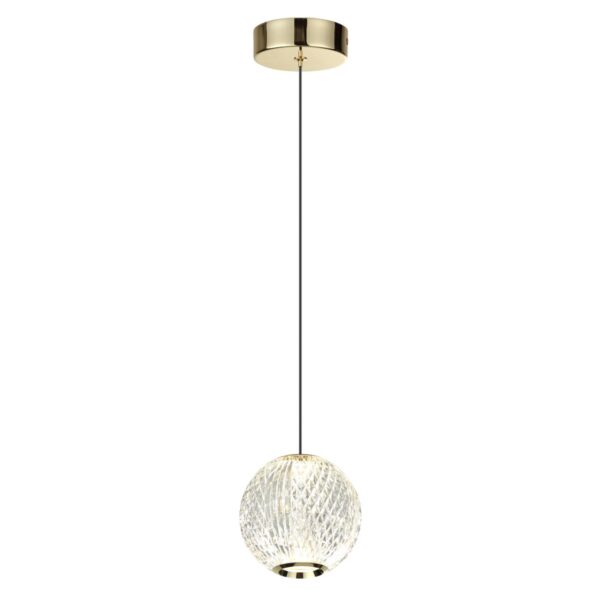 5008/5LA L-VISION ODL24 567 золотой/металл/акрил Подвес LED 5W 4000K 390лм CRYSTAL