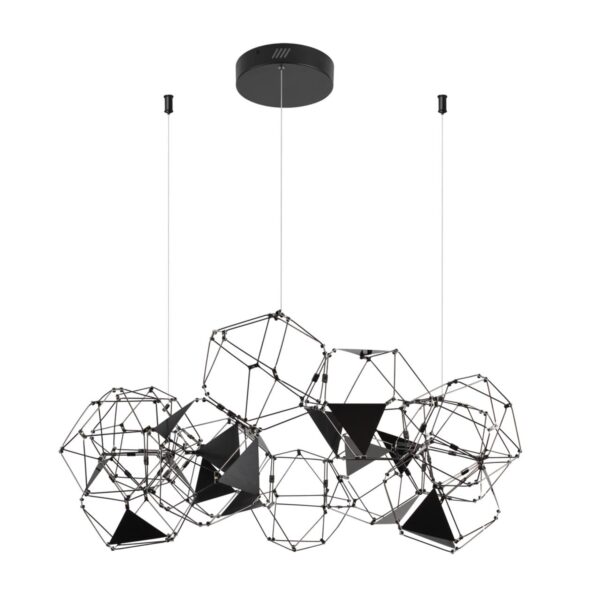 5087/56L L-VISION ODL25 293 черный хром/металл Люстра LED 56W 4000K 3360Лм TRELLIS