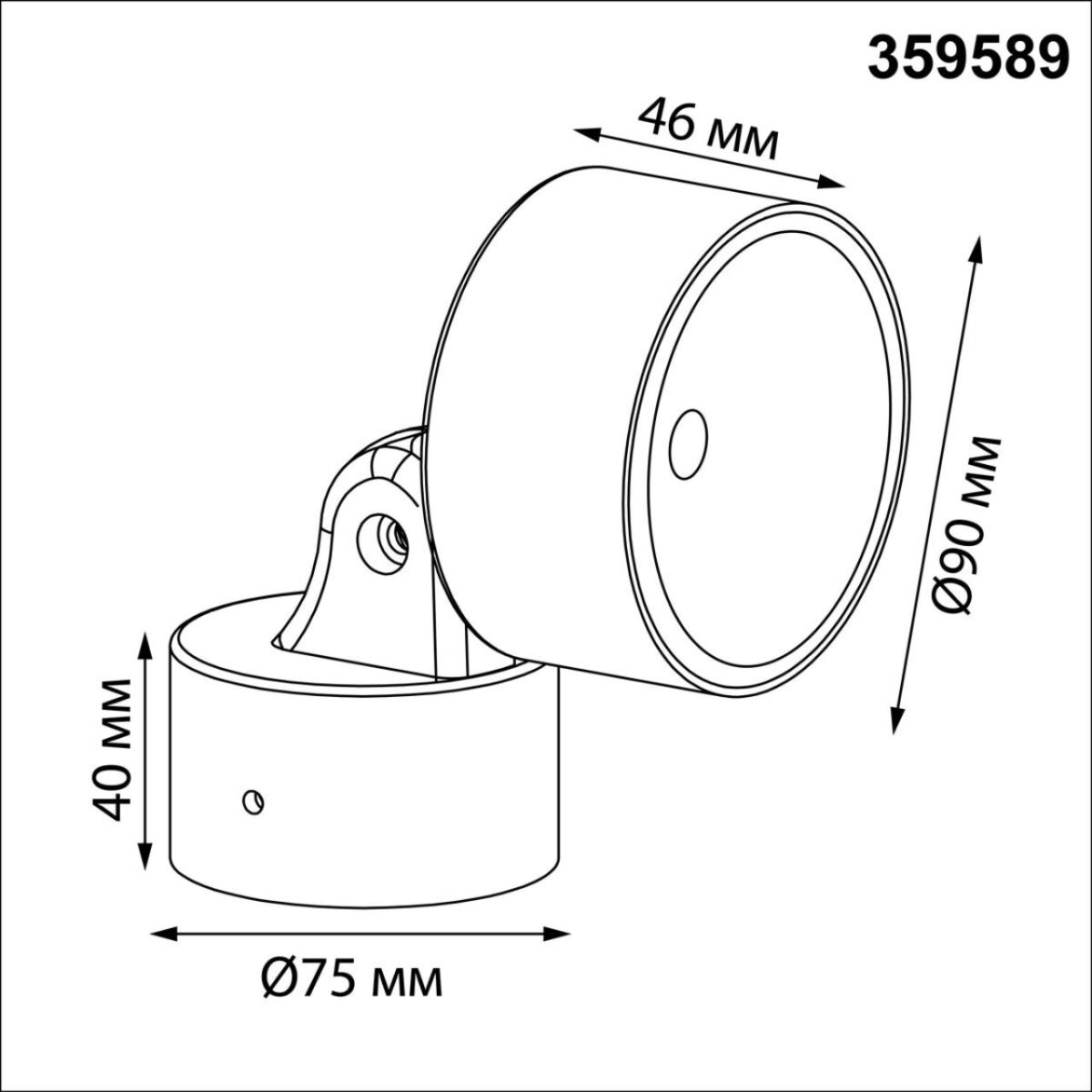 359589 STREET NT25 694 черный Светильник ландшафтный светодиодный IP65 LED 12W 4000К 100-240V FOCUS — изображение 3