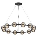 5041/120L L-VISION ODL24 533 черн./золото/дымчатый/металл/стеко Люстра LED 120W 4000К 9364Лм TRONI — изображение 3