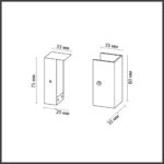 7006/1F HIGHTECH ODL25 262 Фиксатор для накладного монтажа (одна сторона закрыта) IP20 FINO — изображение 3