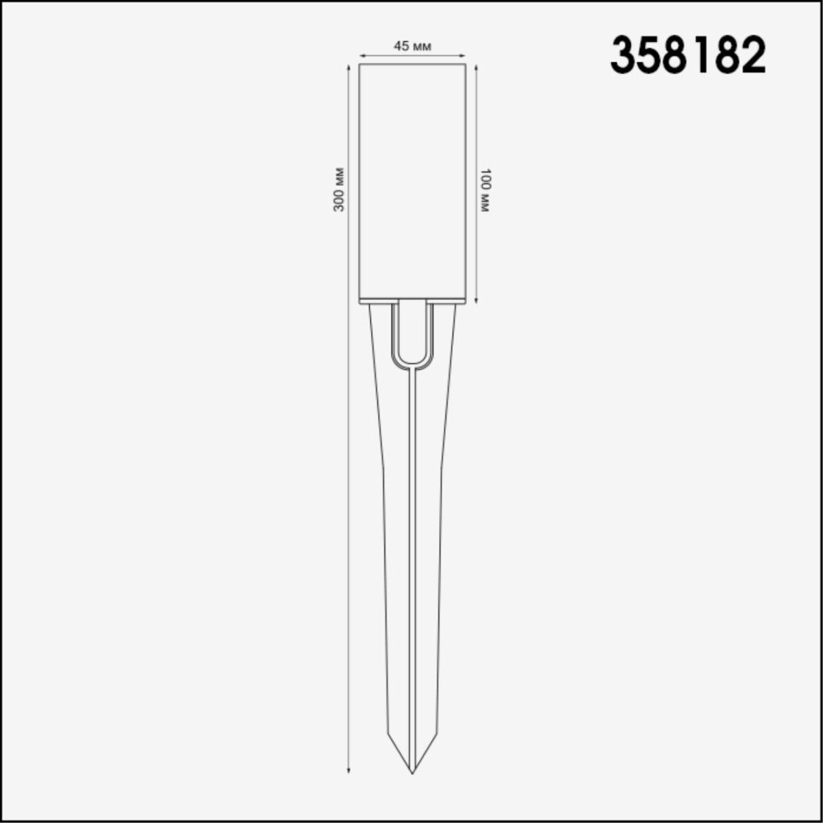358182 STREET NT19 786 темно-серый Плафон для светильника (арт.358180-358181) NOKTA — изображение 2