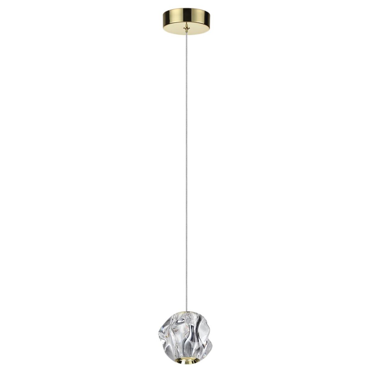 5085/5L L-VISION ODL25 563 золото/прозрачный/металл/акрил Подвес LED 5W 4000K 240Лм JEMSTONE — изображение 1