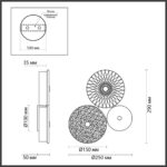 5416/14WL L-VISION ODL_EX23 145 хром/св.коричневый/св.серый металл/стекло Бра LED 14W 4000K CARAMELLA — изображение 2