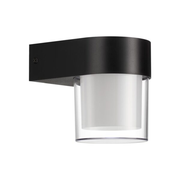359297 STREET NT24 774 черный Светильник ландшафтный настенный IP65 LED 5W 4000K 175-265V OPAL