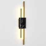 4361/10WL MIDCENT ODL23 175 черный мрамор/золотистый металл Настенный св-к IP20 LED 10W 3000K 625Лм MARMI — изображение 2