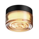 7158/6CL HIGHTECH ODL26 493 Настенно-потолочный светильник черный/янтарный/стекло/поликарбонат IP65 LED 6W 410Лм 2200/2700/3000K 120° 220-240V RONDA — изображение 2