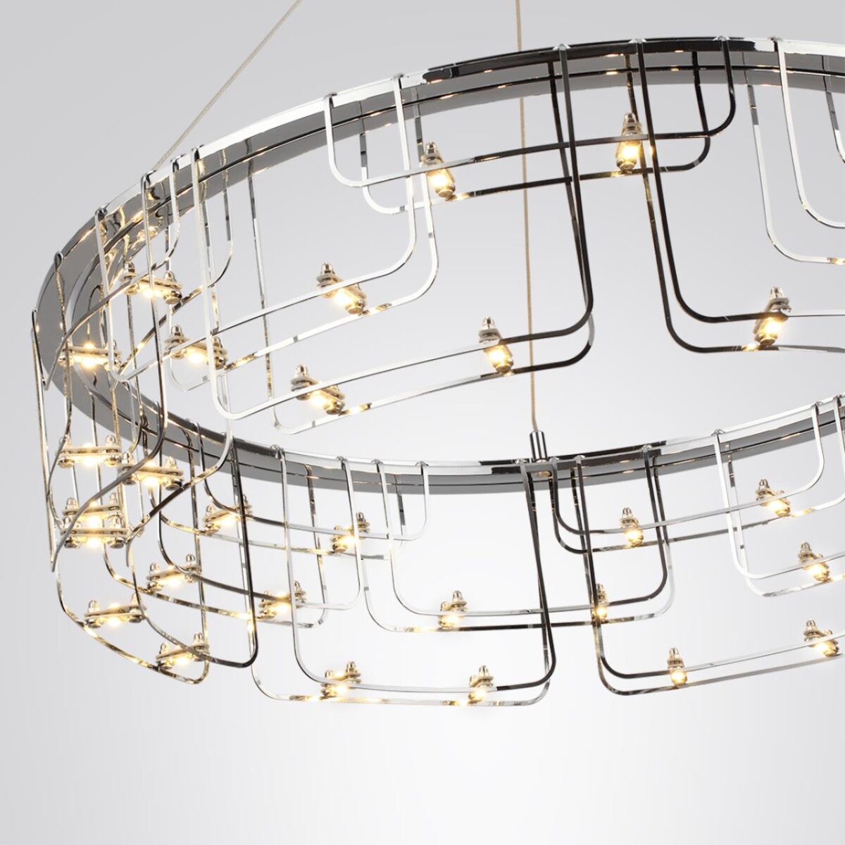 7059/44L HIGHTECH ODL26 287 Подвесной светильник нерж/сталь хром IP20 LED 44W 3960Лм 3000K 220V ZAHA — изображение 3