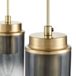 8101/3A COMFI LN26 407 черный/бронза металл/стекло Подвес Е14 3*40W 220V ISHA