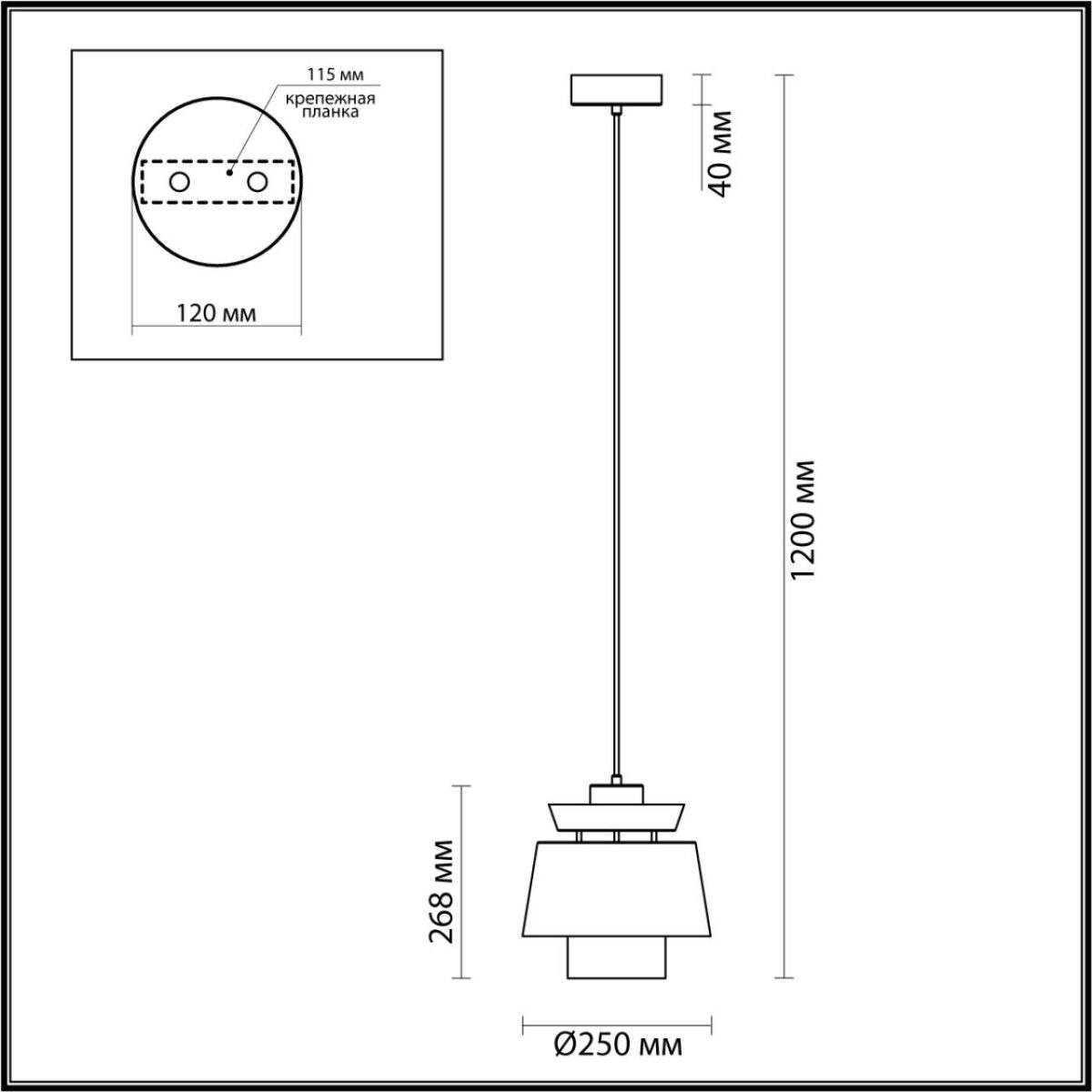 4992/1 PENDANT ODL23 381 св. коричневый/золотой/металл/экокожа Подвес E27 60W KRESSA — изображение 2