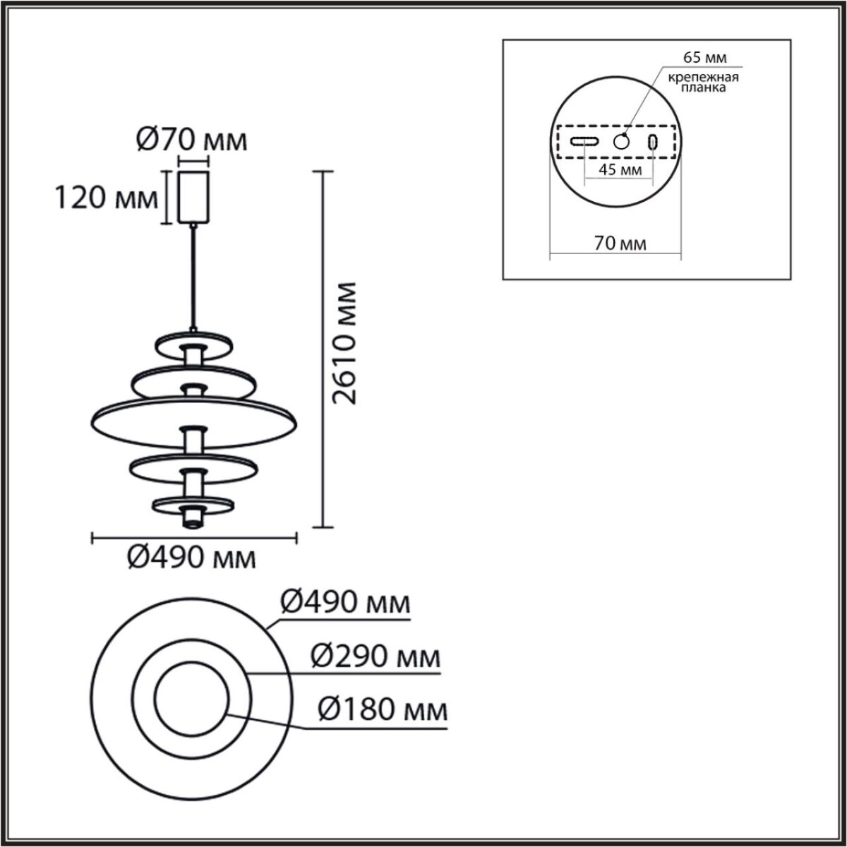 8296/14AL LEDIO LN26 365 черный/бежевый/бурый, металл/фетр/акрил Подвес LED 14W 3000K 220V FELTA — изображение 3