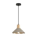 8351/1A SUSPENTIONI LN26 326 черный/серый/бежевый, металл/дерево/цемент Подвес E27 60W 220V EOLIANA — изображение 3