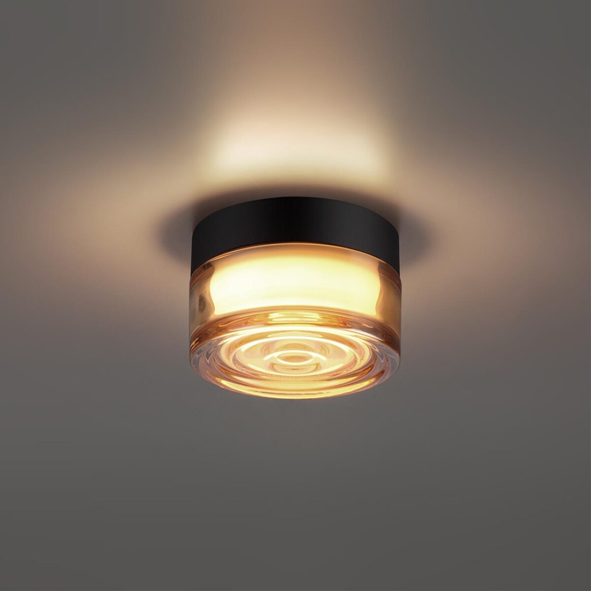 7158/6CL HIGHTECH ODL26 493 Настенно-потолочный светильник черный/янтарный/стекло/поликарбонат IP65 LED 6W 410Лм 2200/2700/3000K 120° 220-240V RONDA — изображение 3