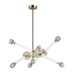 5426/54CL L-VISION ODL_EX24 000 золотой/белый/дымчатый/коньячный/металл/стекло/акрил Люстра LED 54W 3000K KLIFF