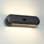6641/14WL HIGHTECH ODL24 000 металл/черный/акрил Настенный светильник IP20 LED 14W 3000K 220V с датчиком движения и диммером яркости SATRION — изображение 3
