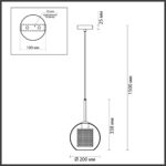 4939/1 PENDANT ODL22 401 античн.бронза/металл/прозрачный/стекло Подвес E27 1*40W CLOCKY — изображение 2