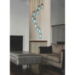 8401/10 MODERNI LN26 000 черный/античная бронза/серо-синий, металл/стекло Люстра E14 10*40W 220V MURANO
