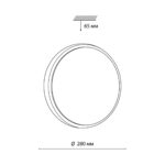 7628/AL PALE SN 170 Светильник пластик/белый/беленый под дерево LED 18Вт 4000К D280 IP43 LOSTA — изображение 3