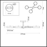 5659/72CL LEDIO LN26 351 белый, хром Люстра потолочная LED 72W  3000/4000/6000К 220V MIKA — изображение 3