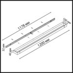 3887/36WL HIGHTECH ODL26 495 Настенный поворотный светильник белый/металл IP44 LED 36W 2700Лм 4000K 220V ARNO