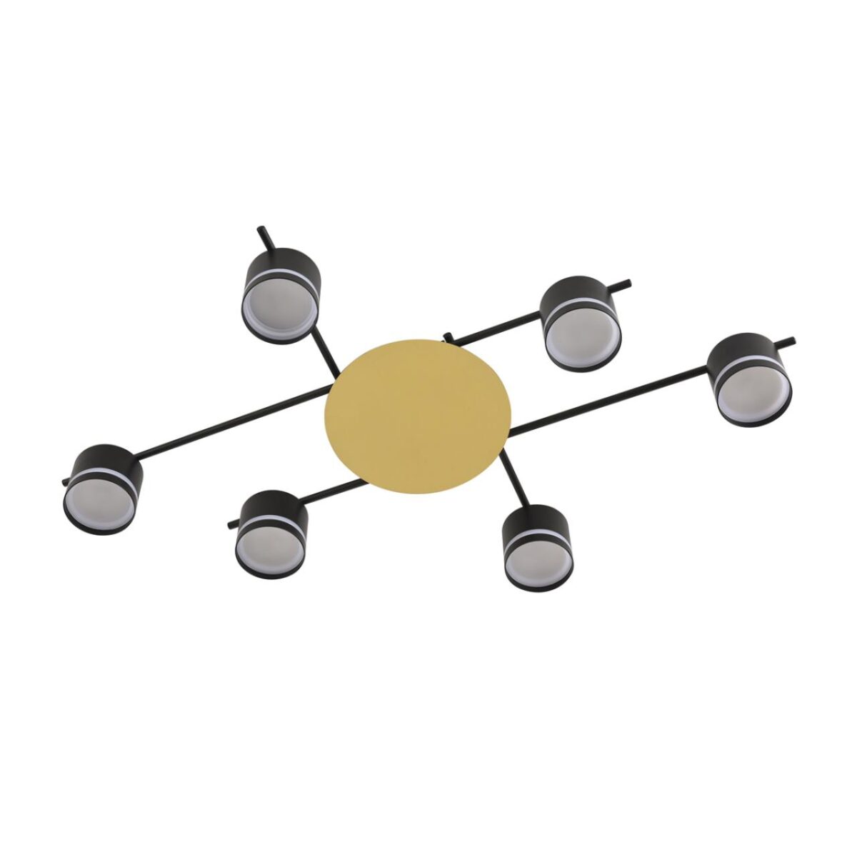 8304/6C COMFI LN26 238 золотой/черный, металл/акрил Светильник потолочный GX53 LED 6*7W 220V BENUA — изображение 3