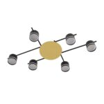 8304/6C COMFI LN26 238 золотой/черный, металл/акрил Светильник потолочный GX53 LED 6*7W 220V BENUA — изображение 3