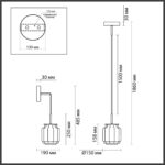 5408/5L HIGHTECH ODL_EX24 103 черный/дымчатый/металл/стекло/акрил Подвесной светильник LED 5W 3000K 304Лм JAM — изображение 2