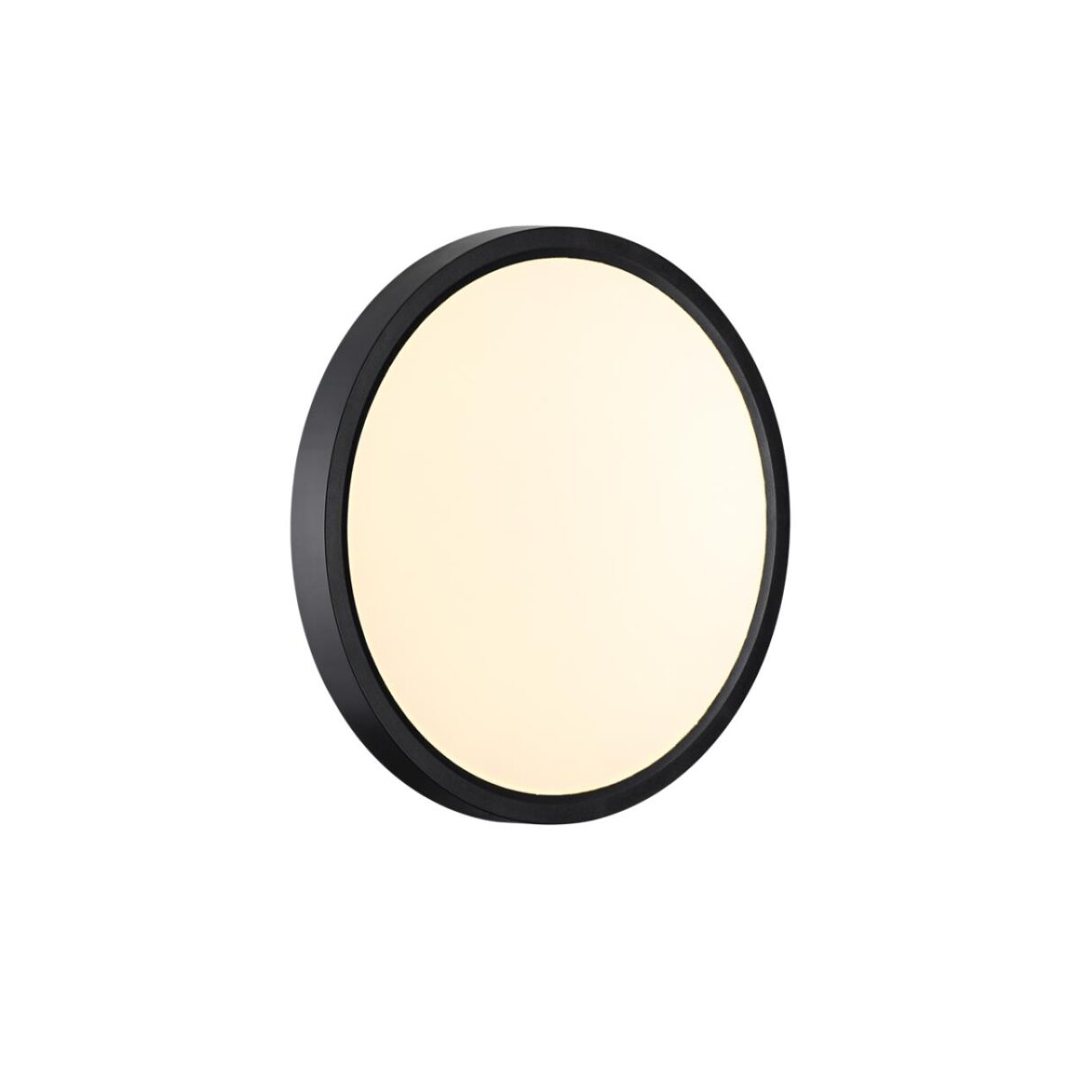 7660/18L MITRA LED SN 554 Светильник пластик/белый/черный LED 18Вт 3000/4000K D230 IP40 ALFA BLACK — изображение 2