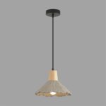 8351/1A SUSPENTIONI LN26 326 черный/серый/бежевый, металл/дерево/цемент Подвес E27 60W 220V EOLIANA — изображение 2