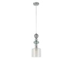 8292/1A MODERNI LN26 367 хром/белый/прозрачный, металл/стекло/хрусталь Подвес E27 1*60W 220V GANNA