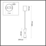 5697/7L LEDIO LN23 000 синий Подвес LED 7W 3000K 220V LASSE — изображение 2