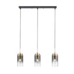 8101/3A COMFI LN26 407 черный/бронза металл/стекло Подвес Е14 3*40W 220V ISHA — изображение 3