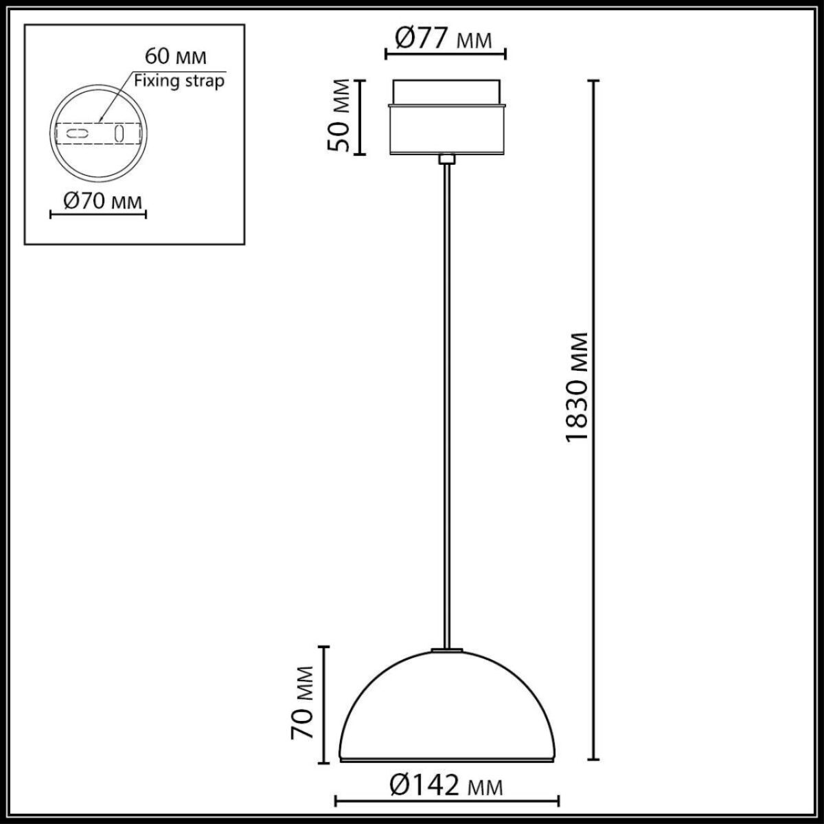 5452/6L L-VISION ODL_EX26 011 светлая бронза/зеленый/металл/керамика/акрил Подвес LED 6W 3000K LULU — изображение 2