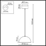 5452/6L L-VISION ODL_EX26 011 светлая бронза/зеленый/металл/керамика/акрил Подвес LED 6W 3000K LULU — изображение 2