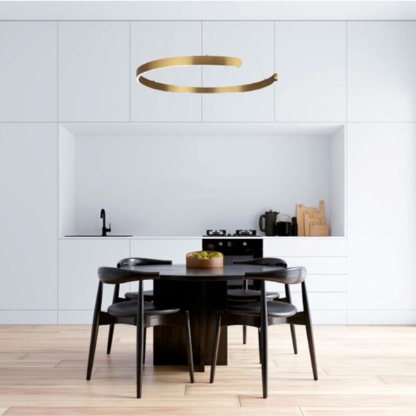 6535/57L LEDIO LN26 266 латунь Светильник подвесной LED 57W  3000/4000/6000К 220V INDIE