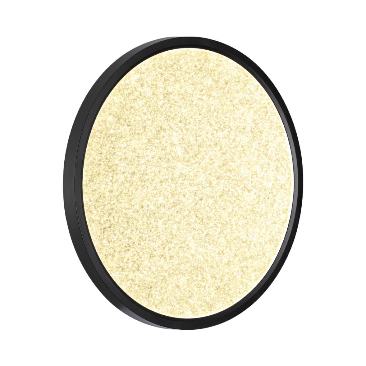 7662/32L MITRA LED SN 555 Светильник пластик/белый/черный LED 32Вт 3000/4000K D400 IP40 OMEGA BLACK — изображение 2