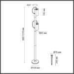 7087/12FL NATURE ODL25 677 Уличный светильник поворотн на 355° металл/металл IP65 LED 12W 3000K 20° 220V SOTI — изображение 2