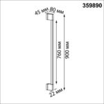 359890 STREET NT25 686 черный Светильник ландшафтный светодиодный IP54 LED 9W 4000К 220-240V VESPERA — изображение 3