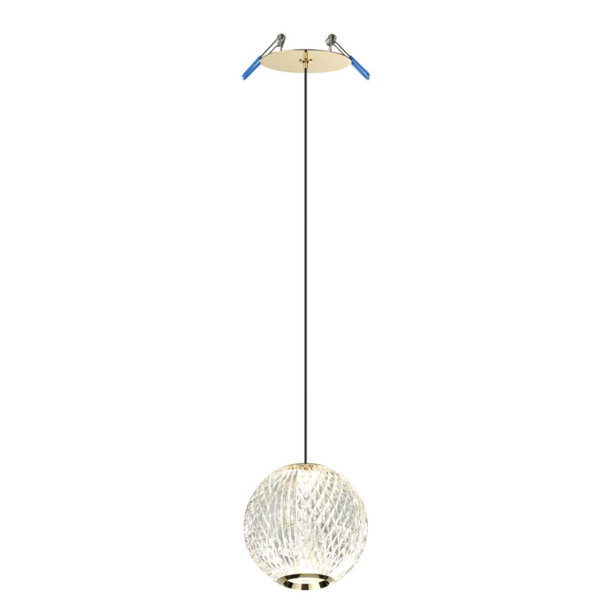 5008/5LA L-VISION ODL24 567 золотой/металл/акрил Подвес LED 5W 4000K 390лм CRYSTAL — изображение 3
