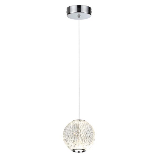 5007/5LA L-VISION ODL24 567 хром/металл/акрил Подвес LED 5W 4000K 365лм CRYSTAL