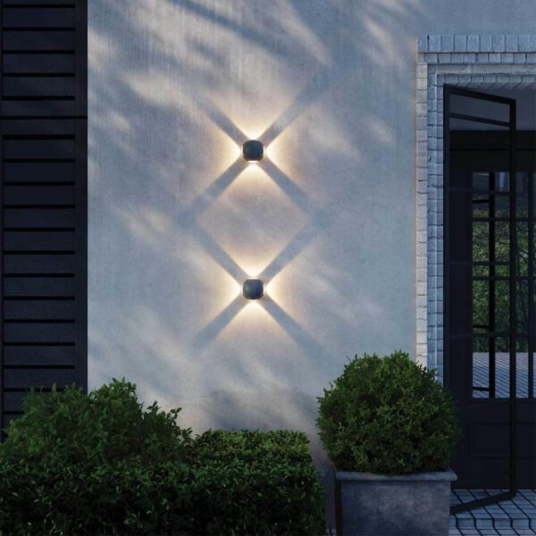 358464 STREET NT20 738 темно-серый  Ландшафтный настенный св-ник IP54 LED 4000K 12W 85-265V  CALLE