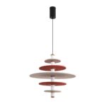 8296/14AL LEDIO LN26 365 черный/бежевый/бурый, металл/фетр/акрил Подвес LED 14W 3000K 220V FELTA