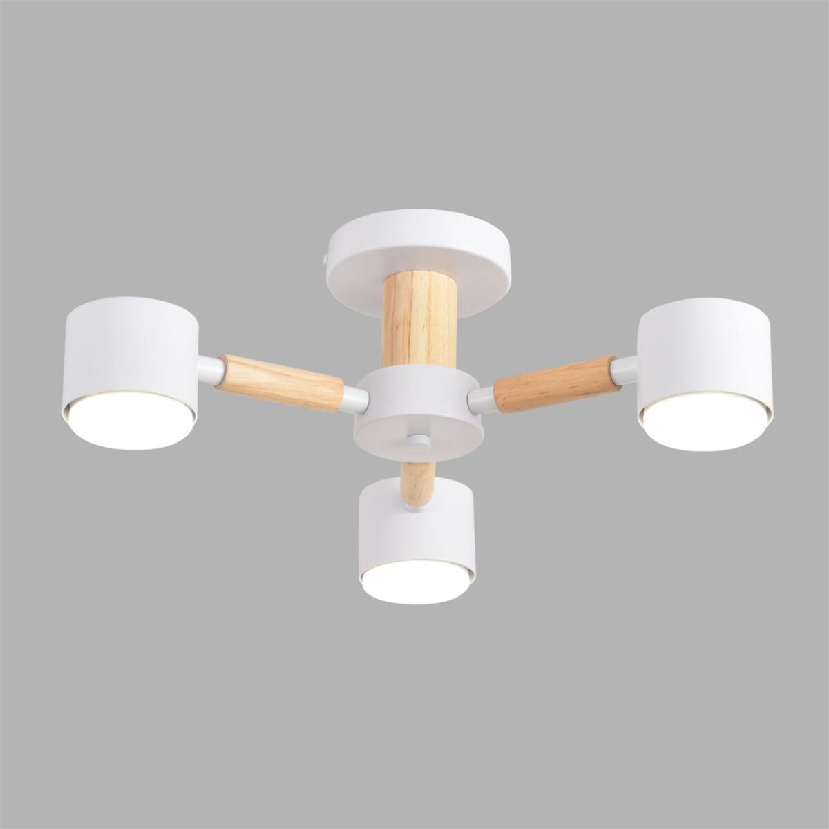 8306/3C COMFI LN26 333 белый, металл/дерево Светильник потолочный GX53 LED 3*7W 220V VUDI — изображение 2
