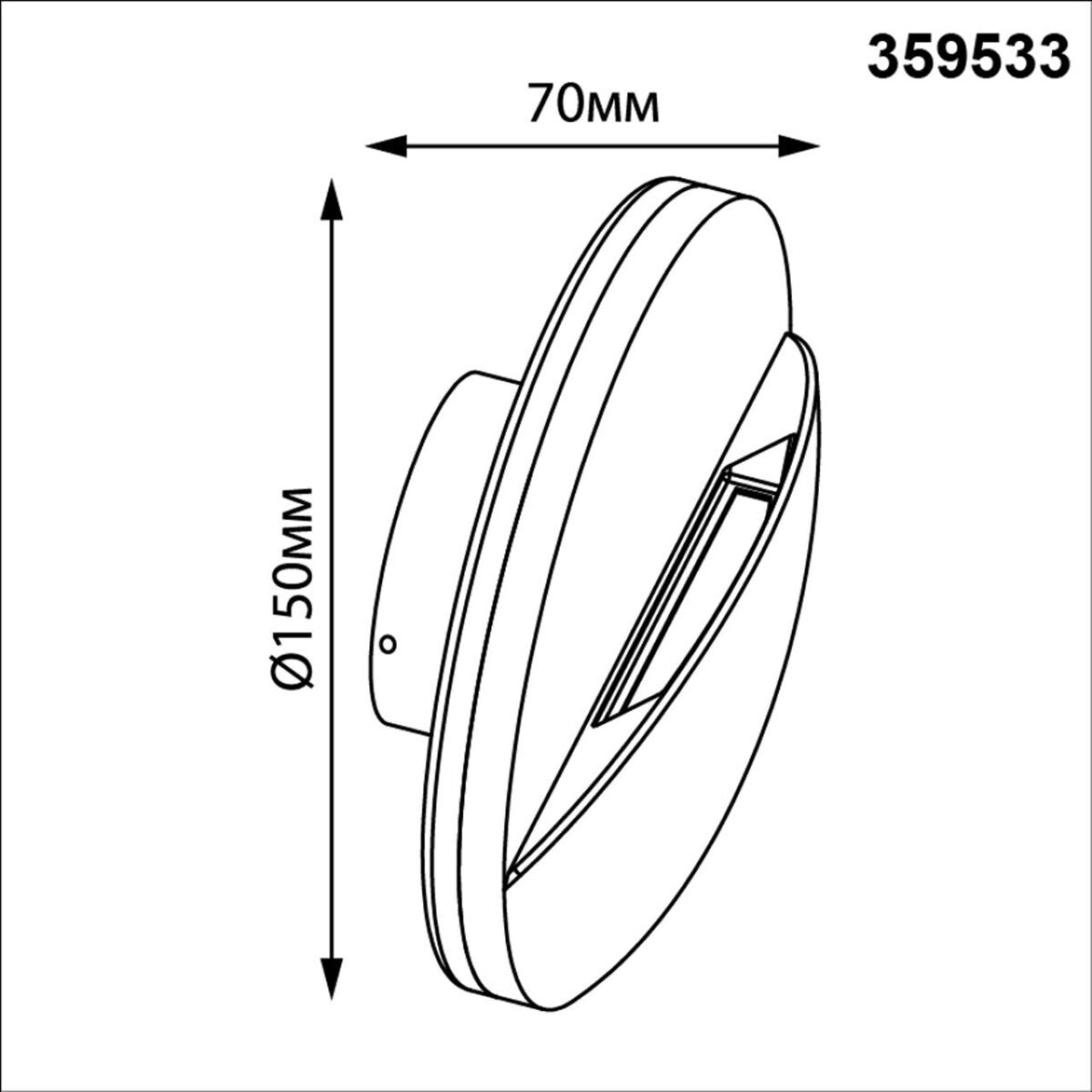359533 STREET NT25 704 черный Светильник ландшафтный настенный IP54 LED 10W 100-240V 3000К HALO — изображение 3