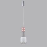 6505/1 SUSPENTIONI LN26 385 хром, розовый, белый Подвес GU10 50W 220V VERONA — изображение 3