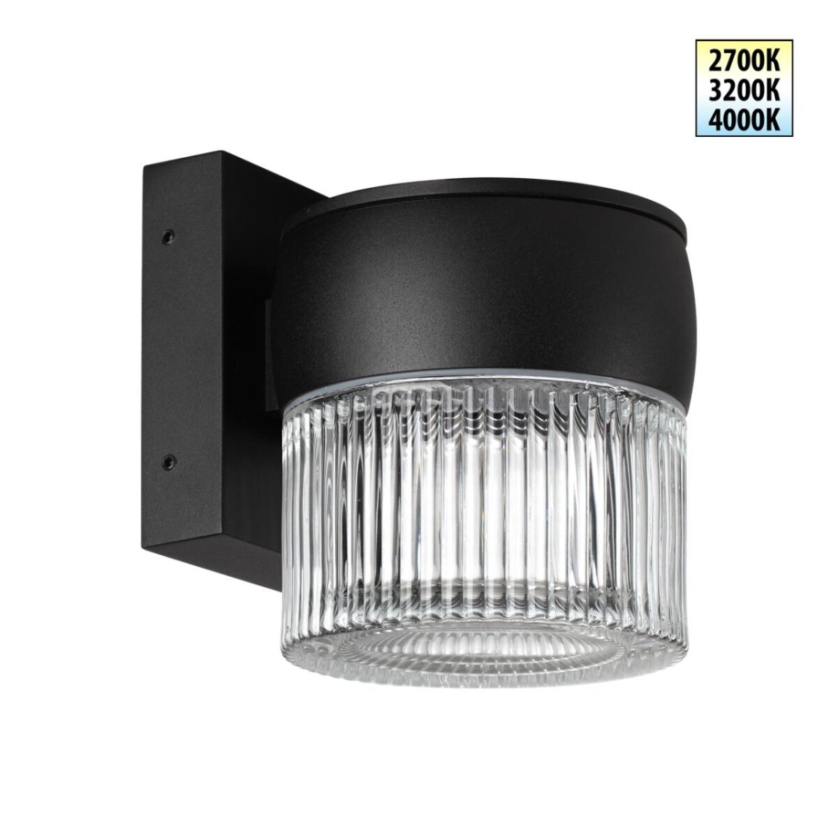 50edc496ba6a80fab266a433dac1efbf 359717 STREET NT25 718 черный Светильник ландшафтный с переключателем цв. температуры IP65 LED 8W 100-240V 2700К/3200К/4000К ESTIMA — изображение 1