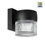 359717 STREET NT25 718 черный Светильник ландшафтный с переключателем цв. температуры IP65 LED 8W 100-240V 2700К/3200К/4000К ESTIMA