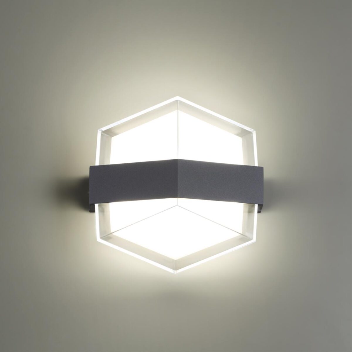 358575 STREET NT21 728 темно-серый Ландшафтный настенный светильник IP54 LED 4000K 12W 85-265V KAIMAS — изображение 2