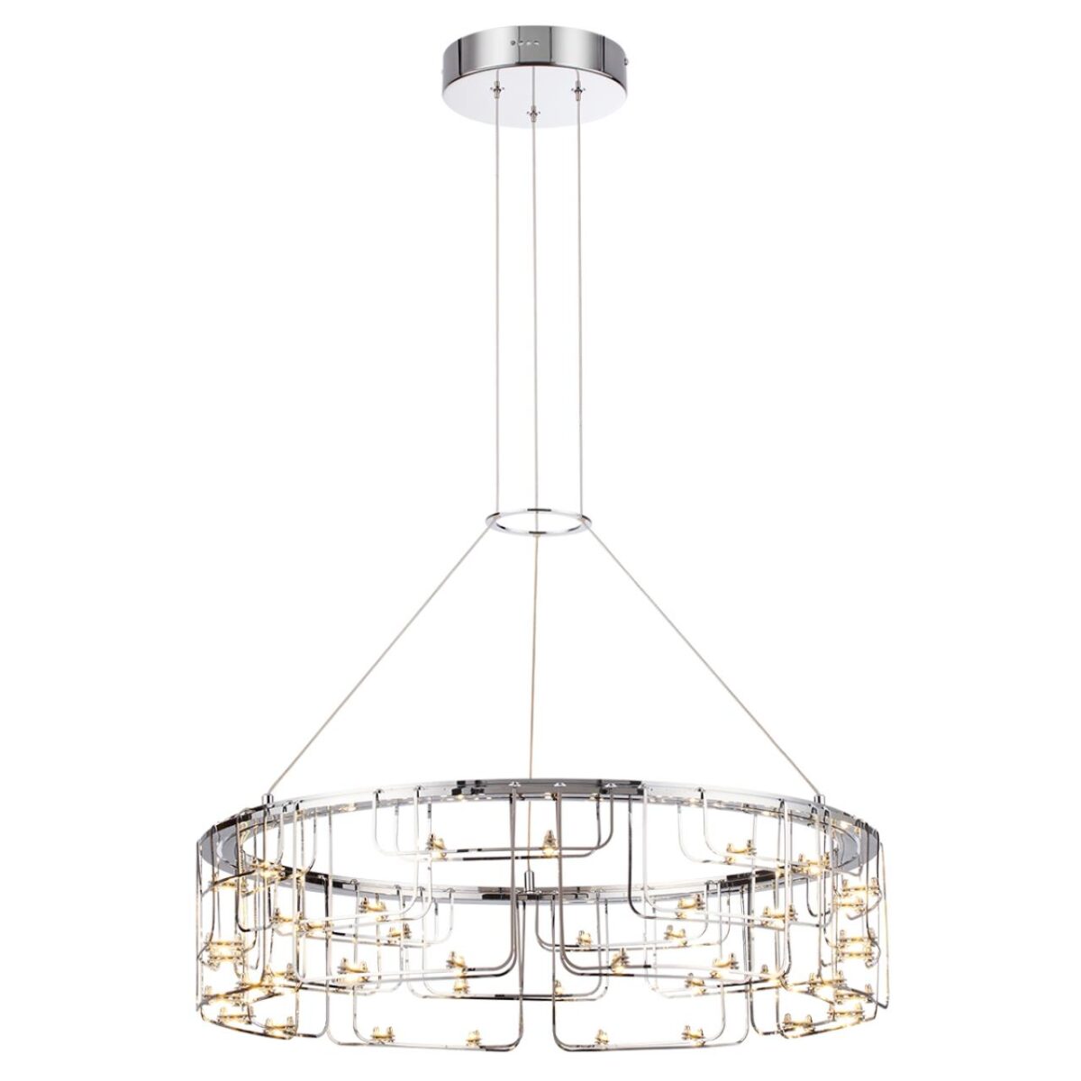 7059/44L HIGHTECH ODL26 287 Подвесной светильник нерж/сталь хром IP20 LED 44W 3960Лм 3000K 220V ZAHA — изображение 2