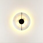 4311/12WL MIDCENT ODL22 219 светлый мрамор/черный металл Настенный светильник IP20 LED 10W 277Лм 3000K NAXOS — изображение 2